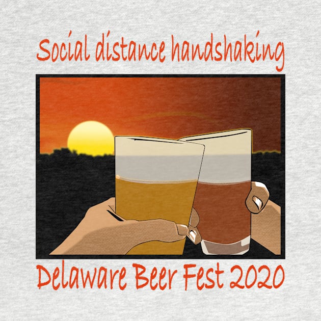 Delaware Beer Fest Social Distance Handshake by The Trauma Survivors Foundation